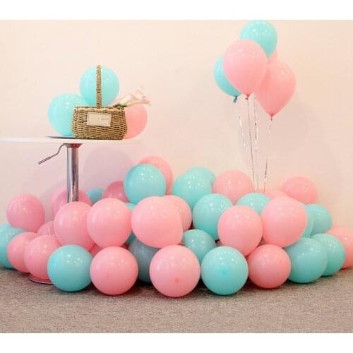 10pcs 12inch 2.2g Pink Blue Balloon Latex Balloons Wedding Decorations Inflatable Helium Air Balls Happy Birthday Party Balloons