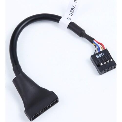 20CM high quality USB3.0 20Pin Male to USB 2.0 9Pin Female drive panel adapter cable motherboard Conversion Power Supply Cable