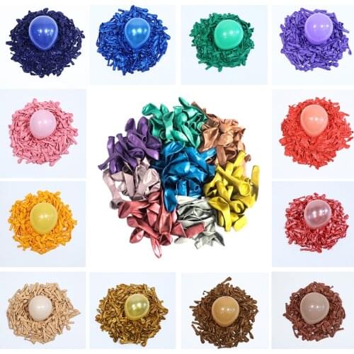 50pcs 5inch Small Balloons Round Latex Balloon Birthday Party Inflate Globos Wedding Decoration Baby Shower Anniversary Supplies