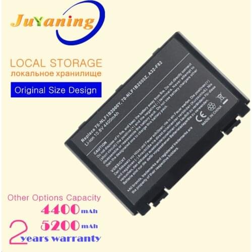 A32-F82 laptop battery for Asus K40 K40lJ K40lN K40E K50 K50ij K51 K60 K61 K70 K70AS K7010 P50 P81 F82 F83S X5D X5E X70 A32-F52