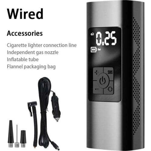 Car Electric Air Pump Wired/USB Tire Inflatable Pump Mini Portable Tire Inflator Air Compressor Pump For Motorcycle Bicycle Ball