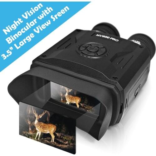 8X Digital Zoom Night Vision Binoculars IR Night Vision Scope with Camera Video Replay Menu Modes 16GB TF Card Included