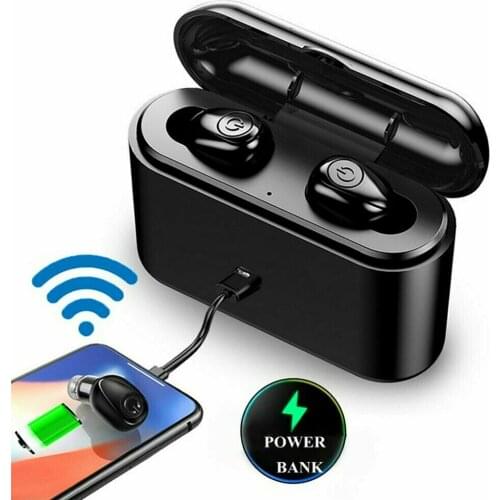 Bluetooth 5.0 Earphones 2200mah Charging Box Wireless Headphone 5d Stereo Sports Waterproof Earbuds Headsets With Microphone