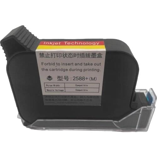 Premier Quick dry permanent ink cartridge compatible 2588+M handheld printer ink cartridge for 12.7mm handheld inkjet printers