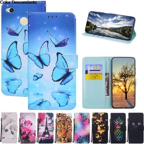 For Xiaomi Redmi 4X Case on Phone Case Xiaomi Redmi 4x leather Case For Funda Xiomi Xiaomi Redmi 4X x4 4 x wallet Case Fundas