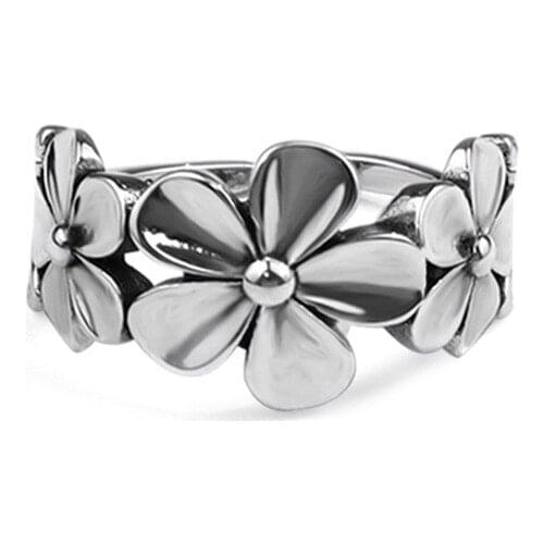 Retro Flower Open Ring Female 2021 New Trendy Minimalist Simple Adjustable Finger Ring Women