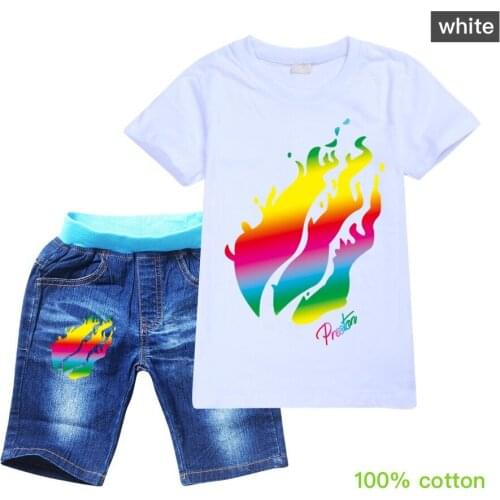 Boy Clothing Sets Girls Clothes Shorts Sleeve Letter T-Shirts+Shorts 2Pcs Outfits Summer Children Clothing Teen Tracksuits 2-16Y