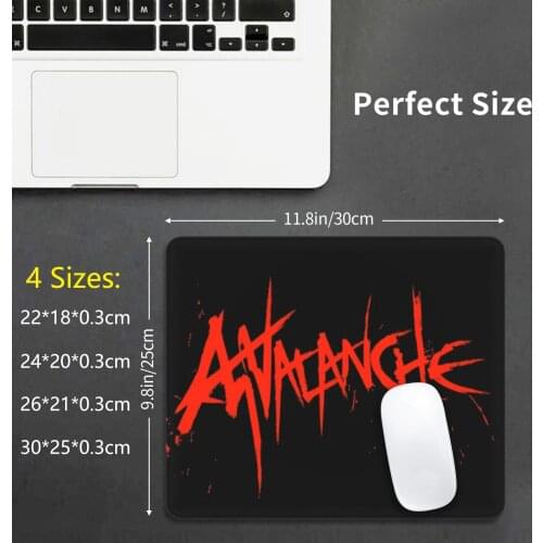 Avalanche ( Red Text ) Mouse Pad DIY Print Final Fantasy Vii 7th Heaven Seventh Heaven Ffvii Final