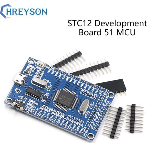STC12C5A60S2 Core Board STC12 Development Board Dual Serial Port 51 Single-Chip Microcomputer Small Learning Board System Board