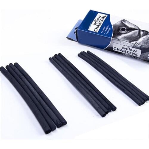 Pack Of 12 Pieces Charcoal Sticks Cotton Willow Sketch Charcoal Pencils Drawing Painting Willow Charcoal Sticks
