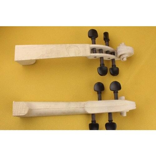 New Student Maple Violin Neck,Already installed ebony pegs 4/4 size