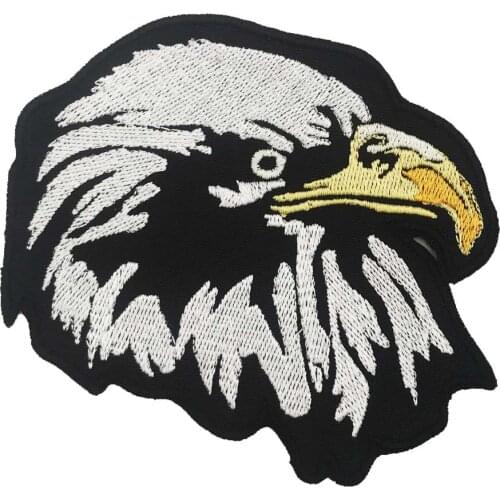 EAGLE FACING RIGHT Patch Embroidered Applique Sewing Label punk biker Patches Clothes Stickers Apparel Accessories Badge