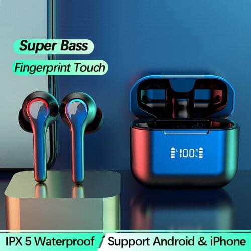 Original Bluetooth Earphone Bass Sound Bluetooth Headset 5.0 True Wireless Earbuds TWS Earphones Waterproof Earbud