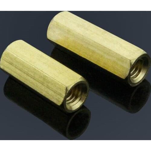 Flat Hollow Double Angle Copper Stud M4*25