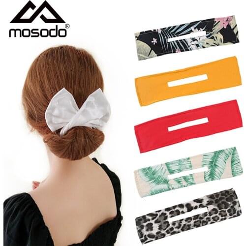 Curler Women Elastic Printing Hair Band New Lightweight Retro Hair Band Horsetail Hairpin Accessories