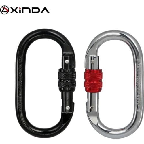 Professional Rock Climbing Carabiner 25KN Safety Pear-shape Safety Buckle Hiking Survival Kit Protective Equipment
