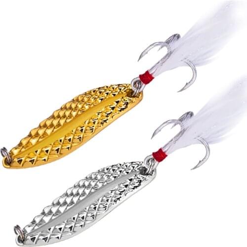 3PCS 10cm 17g Brand Spoon Fishing Lure China 6# Hard Fishing Spoon Lure Metal Jigging Lure Baits
