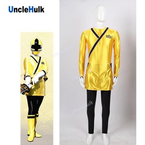 Samurai Sentai Shinkenger Shinken Yellow Cosplay Costume | UncleHulk