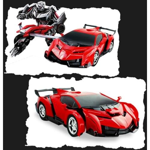 RC Sports Car Transformation Robots Models Remote Control Deformation Car Vehicle Model Fighting Kids Childrens Birthday GiFT