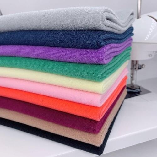 45x45cm Skin Fleece Fabric Short Plush Fabric DIY Handmade Doll Sewing Cloth Tricot Fabric 30colors