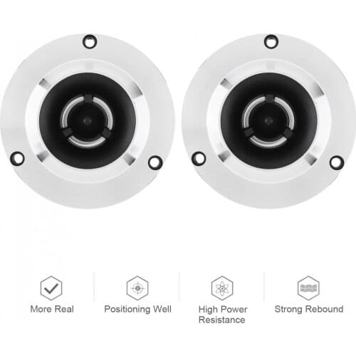 2pcs 1500W 4 Inch 12V Universal Car Auto Tweeter with Capacitor for Vehicle Auto Cars Stereo Modified