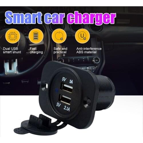 Waterproof Motorcycle Car Charger Dual USB Charge 5V 3.1A Cigarette Lighter Socket Power Supply Adapter Outlet Charger 12V-24V