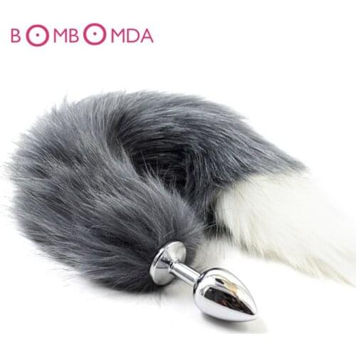 1 Pcs Metal Anal Toys Fox Tail Anal Plug Erotic Toys Butt Plug Adult Games Sex Toys For Sexy Butt Plug