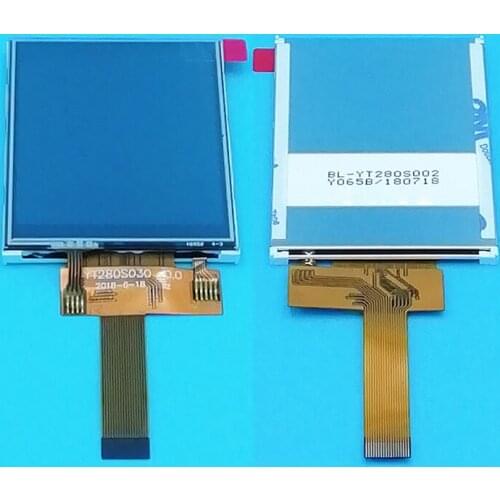 2.8 inch 18P 262K SPI TFT LCD Screen with Touch Panel COG ST7789V Drive IC 240(RGB)*320 Wide Viewing Angle