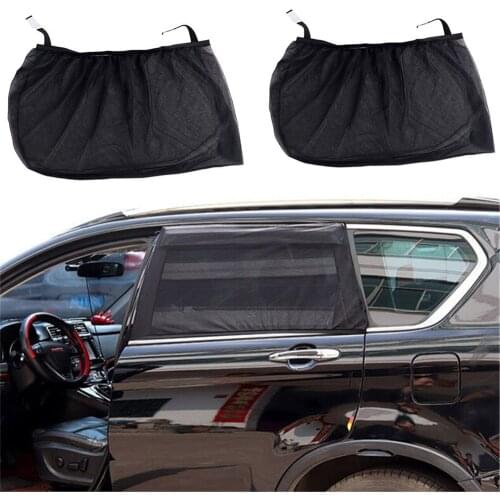 2020 Sale Top Quality 2pcs Car Front & Rear Side Window Sun Visor Shade Mesh Cover Sunshade Summer Protection Window Durable