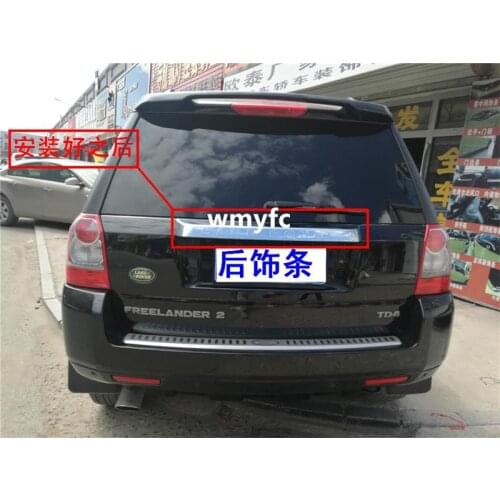 2007-2010 For Land Rover Freelander 2 FR2 Chrome Rear Trunk Streamer Accessories ABS Mirror Surface Detective