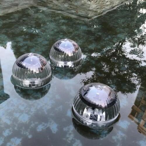 2021 New Outdoor Solar Powered Floating Underwater Ball Lamp Swimming Pool Party Night Color Changing Light For Yard Garden Pond