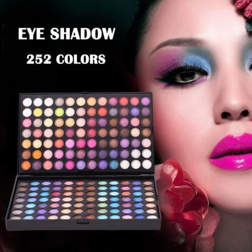 252 Color Eyeshadow Palette Eye Shadow Makeup Box Makeup Artist Studio School Essential Tools NE