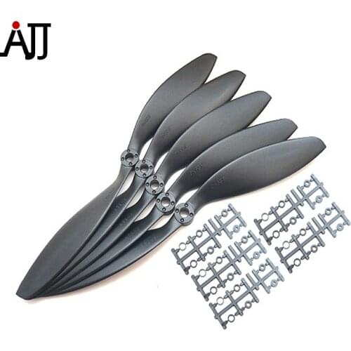 5PCS Rctimer 9x6'' 9x3.8'' 8x6'' 8x3.8'' Slow Fly Propeller w/ Shaft Adapters Props 9060 9038 8038 8060 for RC Airplanes