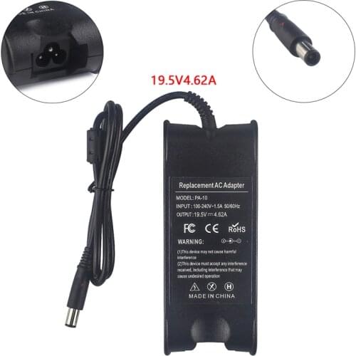 19.5V 4.62A 7.45*5.0mm AC Adapter For Dell N4030 N4010 N4050 N4110 N5010 N4020 E5400 E6400 Laptop Charger Power Supply