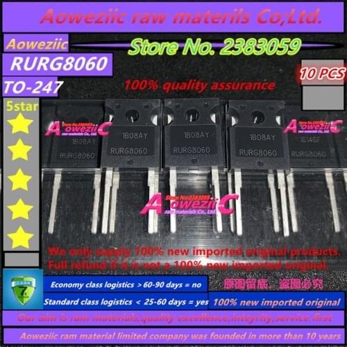 Aoweziic 100% new imported original RURG8060 TO-247 fast recovery rectifier diode 600V 80A