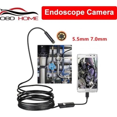 Car endoscope Lens Endoscope Waterproof Inspection Borescope for Android Focus Camera Lens USB Cable car accessories