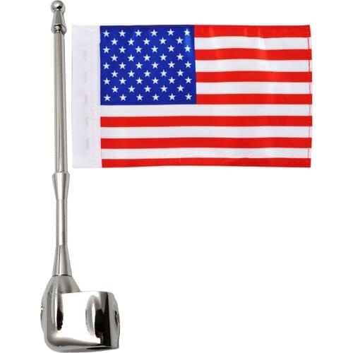 Motorcycle Side Mount Luggage Rack Antenna Vertical Flagpole For Honda Goldwing GL1800 2001-2011