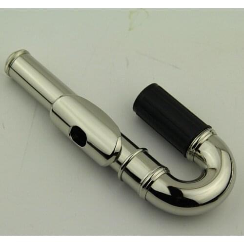 Length Metal Flute Head Joint Headjoint Mouthpiece Replacement Woodwind Instrument Accessories Silver