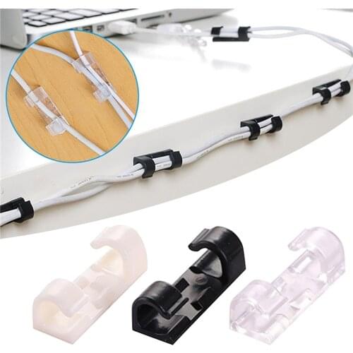 40PCS Wire Organizer Fixed Clip Wire USB Cable Holder Tie Clip Fixer Network Cable Data Cable Buckle Charging Line Clable