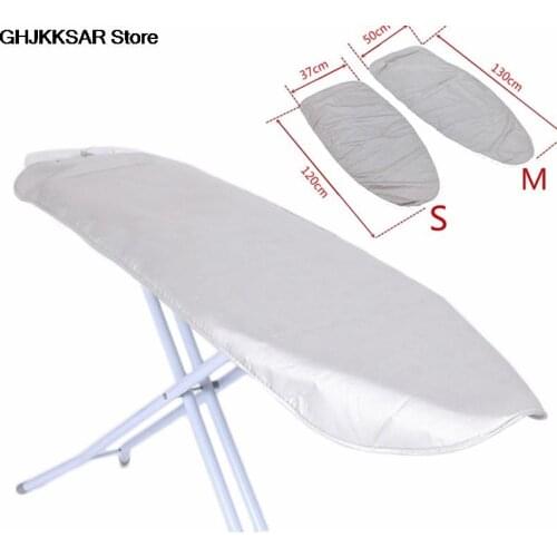 Home Universal silver coated Padded Ironing Board Cover Heavy Heat Reflective Scorch Resistant 2 Sizes