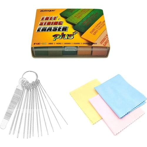 Guitar Strings Polisher Baroque Guitar Fret Erasers Nut Slotting File Cleaning Accessories