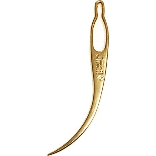 1pcs silver gold Dreadlocks Tool Craft Sisterlocks Crochet Braid Hair Interlocking Tools Curved Hair Needle for Your Locs Easy