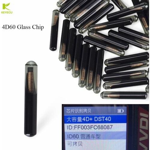 KEYECU 10PCS Texas 4D ID60 Glass Transponder Chip for Ford / Lincoln / Mazda /Jaguar Found in transponders: H74-PT H86-PT H91-PT