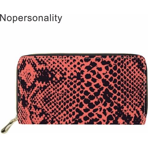 Nopersonality Tropical Plant Leaves Print Women Wallets Organizer Female Ladies Long Coin Purse Clutch Credit Card Holders