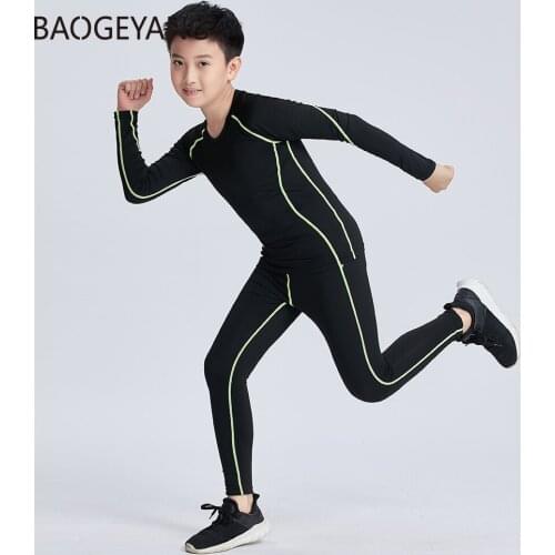 Boys girls clothing set for kids Autumn And Winter solid Childrens sports suit 2 pieces suits long sleeve clothes Leggings