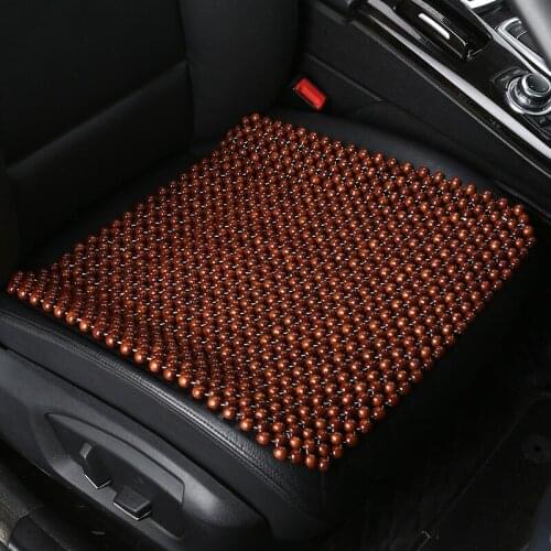 Summer Cool Car Seat Cover Natural Maple Wood Bead Car Seat Cushion Massage Breathable Environmental Waterproof Seat Mat