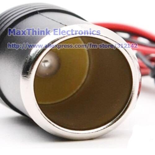 NCHTEK Car Cigarette Lighter Female Cable Socket Adapter Plug Connector , Car Charger Female Cord ,1M/Free shipping/5PCS