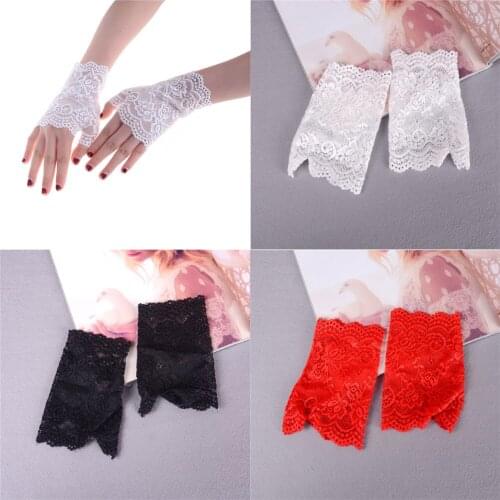 1PCS Bridal Gloves Mittens Sexy Lady Lace Driving Sunscreen Glove Charm 4 Colors
