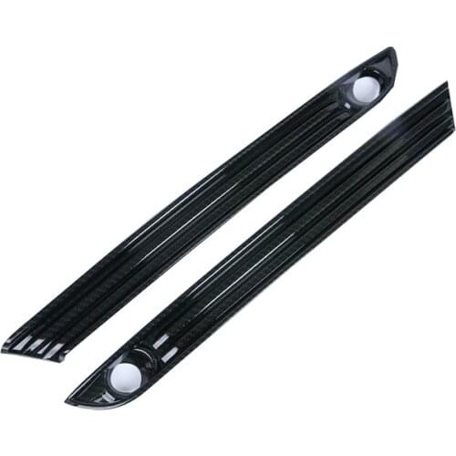 ABS Carbon Fiber Front Fog Lamp Foglight Grill Cover Trim Frame for Mazda CX-5 KF 2017-2020 Car Accessories