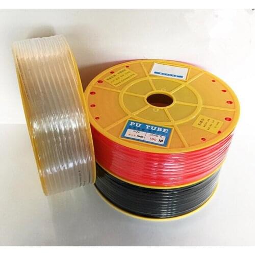 200m/roll Pneumatic Air Hose PU Tube OD 4MM ID 2.5MM Plastic Flexible Pipe PU 4*2.5 4x2.5 mm Polyurethane Tubing Piping